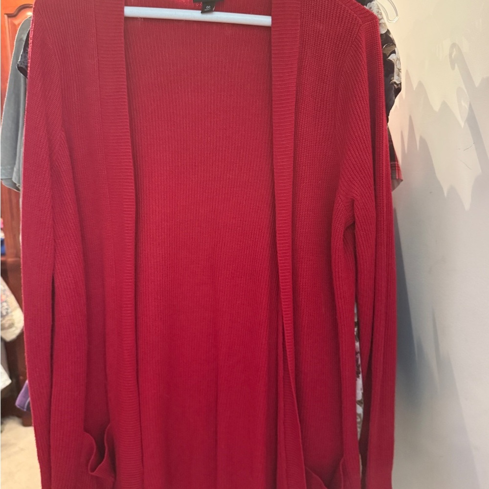 Torrid Vibrant Red Open Front Cardigan